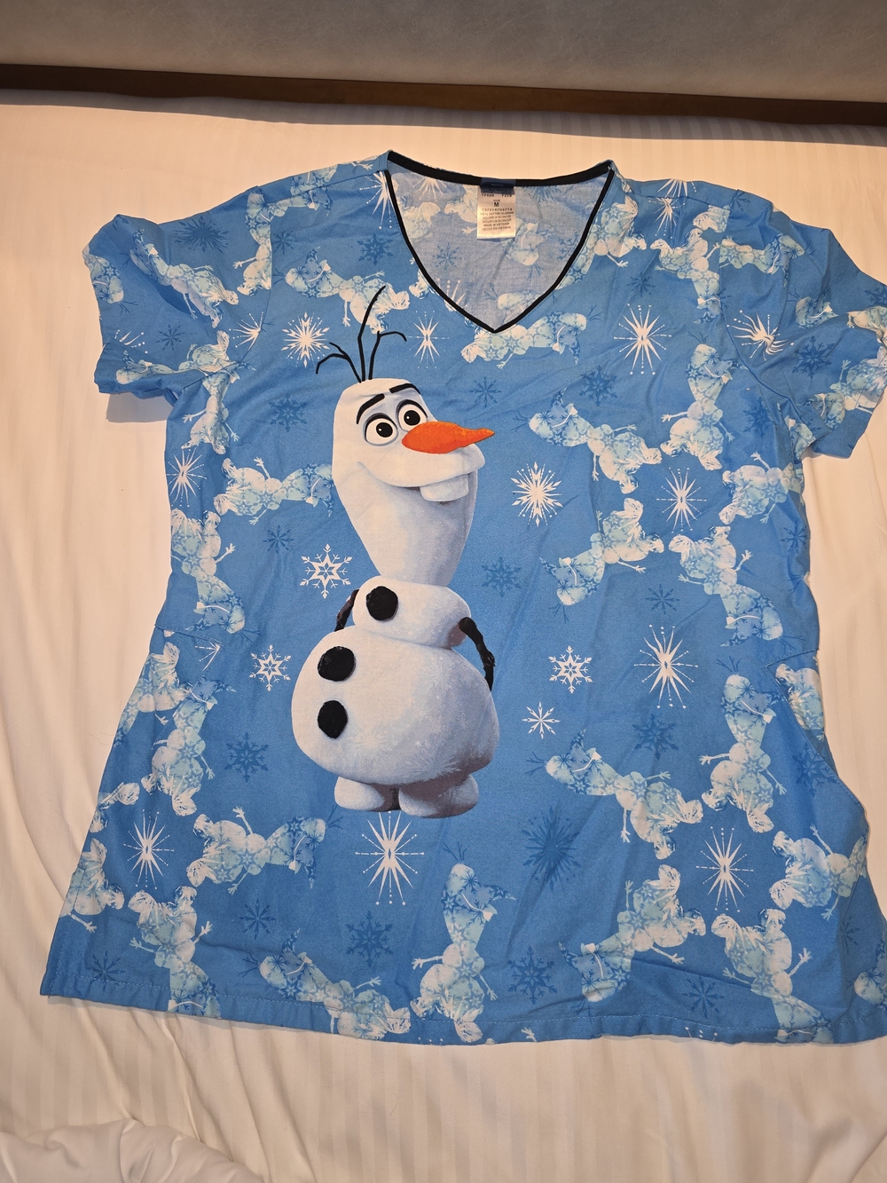 Disney Blue Olaf Short Sleeve Tee